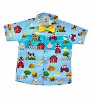 Camisa Temática Fazendinha A Tam.PP (1 Ano) Camisa Temática Fazendinha A Tam.PP (1 Ano)
