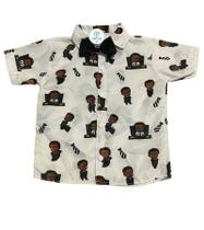 Camisa Temática Poderoso Chefinho Moreno Tam.P (1 a 2 Anos)