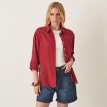 Camisa Tencel Color com Pences