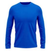 Camisa termica de compressao m/ longa poliester azul Camisa termica de compressao m/ longa poliester azul