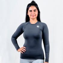 Camisa Térmica Esporte Legal Luar Manga Longa Feminina - Cinza