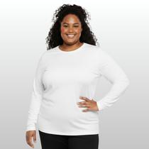 Camisa Térmica Feminina Plus Size Manga Longa Proteção UV 50+ Frio e Calor Esportiva Segunda Pele Al