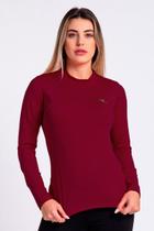 Camisa Térmica Manga Longa Feminina Peluciada Bordo