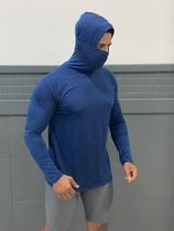 Camisa Térmica Masculina Manga Longa Com Capuz e Bala Clava Touca Ninja Proteção Solar Camisa Térmica Masculina Manga Longa Com Capuz e Bala Clava Touca Ninja Proteção Solar