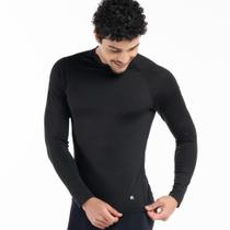 Camisa térmica masculina proteção uv segunda pele manga longa