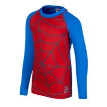 Camisa Térmica Proteção Solar Infantil Kanxa Spider Homem Aranha - Tamanho 4 ao 10 Ref 7418