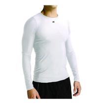 Camisa Térmica Segunda Pele Branco Alta Compressão Proteção Solar UV Antibactericida Kanxa Original