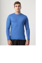 Camisa térmica segunda pele masculina azul royal