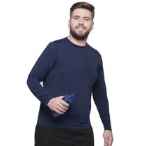 Camisa Térmica Selene Proteção UV Plus Size Masculina - Marinho