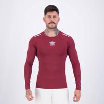 Camisa Térmica Umbro Manga Longa Bordô
