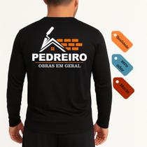 Camisa Térmica Uniforme para Pedreiro e Eletricista Masculina Profissional Autônomo