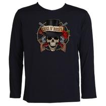 Camisa Termica Uv 50+ Segunda Pele Banda Guns N' Roses Infantil