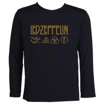 Camisa Termica Uv 50+ Segunda Pele Banda Led Zeppelin Infantil