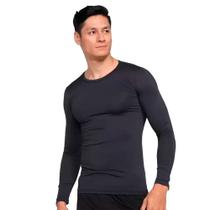 Camisa Térmica Vettor Manga Longa UV 50 Masculina Preto