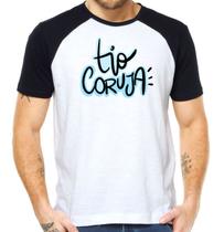 Camisa tio coruja camiseta titio presente raglan