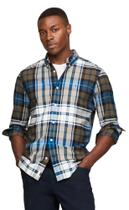 Camisa Tommy Hilfiger de manga comprida com botões Oxford masculina Camisa Tommy Hilfiger de manga comprida com botões Oxford masculina