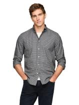 Camisa Tommy Hilfiger Flex Poplin Mini Check para homens