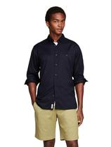 Camisa Tommy Hilfiger Flex Poplin Regular de Manga Comprida Masculina