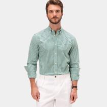 Camisa Tommy Hilfiger M. Longa Micro Xadrez Camisa Tommy Hilfiger M. Longa Micro Xadrez