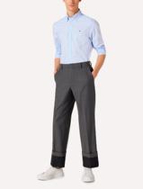 Camisa Tommy Hilfiger Masculina Regular Fine Striped Poplin Azul Claro Camisa Tommy Hilfiger Masculina Regular Fine Striped Poplin Azul Claro