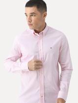 Camisa Tommy Hilfiger Masculina Xadrez Gingham Branca/Rosa Claro Camisa Tommy Hilfiger Masculina Xadrez Gingham Branca/Rosa Claro