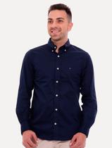 Camisa Tommy Hilfiger Regular Classic Collar Azul Marinho
