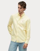 Camisa Tommy Hilfiger Regular Fit Cotton Oxford Amarela - Cor Amarelo - Tamanho L/G Camisa Tommy Hilfiger Regular Fit Cotton Oxford Amarela - Cor Amarelo - Tamanho L/G