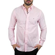 Camisa Tommy Hilfiger Xadrez Rosa Claro Camisa Tommy Hilfiger Xadrez Rosa Claro