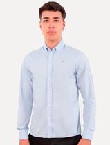 Camisa Tommy Jeans Masculina Slim Original Azul Claro