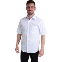 Camisa Tricoline Manga Curta Branco