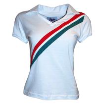 Camisa Tricolor RJ 1908 Liga Retrô Feminina Branca P Camisa Tricolor RJ 1908 Liga Retrô Feminina Branca P
