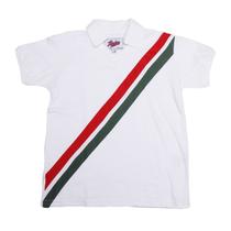 Camisa Tricolor RJ 1908 Liga Retrô Infantil Branca 8 Camisa Tricolor RJ 1908 Liga Retrô Infantil Branca 8