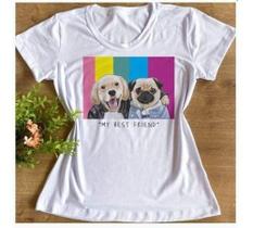 Camisa Tshirt Feminina moda estampa Dog - gabe