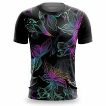 Camisa Tshirt Slim Masculina Casual Camiseta com Estampa 3D Gola Redonda