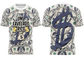 Camisa Um Favelado Rico Camiseta Dolar Peita De Quebrada Chave