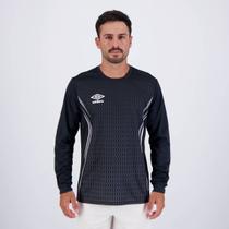 Camisa Umbro Goleiro Portiere Manga Longa Preta