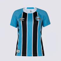 Camisa Umbro Grêmio I 2025 Feminina Jogadora Azul