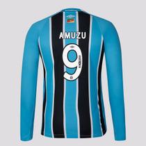 Camisa Umbro Grêmio I 2025 Manga Longa 9 Amuzu