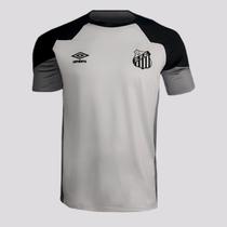 Camisa Umbro Santos Concentracao 2023 Cinza