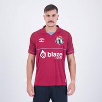 Camisa Umbro Santos I Goleiro 2023 Bordô