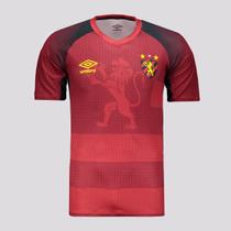 Camisa Umbro Sport Recife Aquecimento 2023 Vermelha