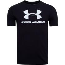 Camisa Under Armour Sportstyle Logo Masculina Preto Branco