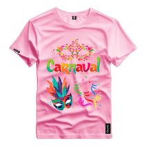 Camisa Unissex Personalizada Carnaval Folia 01 Festa Carnavrou Camisa Algodão Básica E Leve