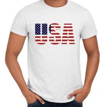 Camisa USA Bandeira América Escrita