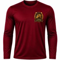Camisa Uv +50 Cavalo Mangalarga cor:Vermelho EscuroTamanho:M