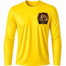 Camisa Uv +50 Cavalo Pônei cor:Amarelo SeleçãoTamanho:M