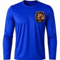 Camisa Uv +50 Cavalo Pônei cor:Azul RoyalTamanho:GG