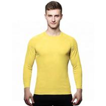 Camisa Uv +50 Manga Longa Slim cor:Amarelo CanárioTamanho:M