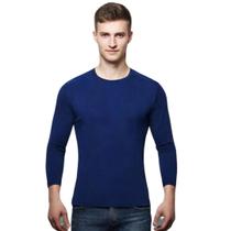 Camisa Uv +50 Manga Longa Slim cor:Azul MarinhoTamanho:GG