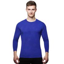 Camisa Uv +50 Manga Longa Slim cor:Azul RoyalTamanho:M